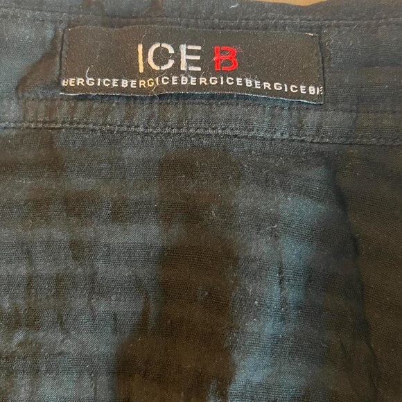 Vintage Iceberg Semi-SeeThrough Button Up w/ Graffiti Detail - Picture 6 of 7